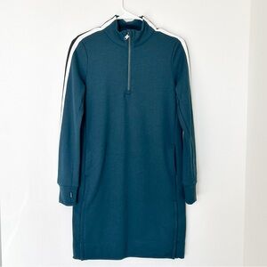 Athleta Teal Long Sleeve Tunic Top with Quarter Zip Size XS